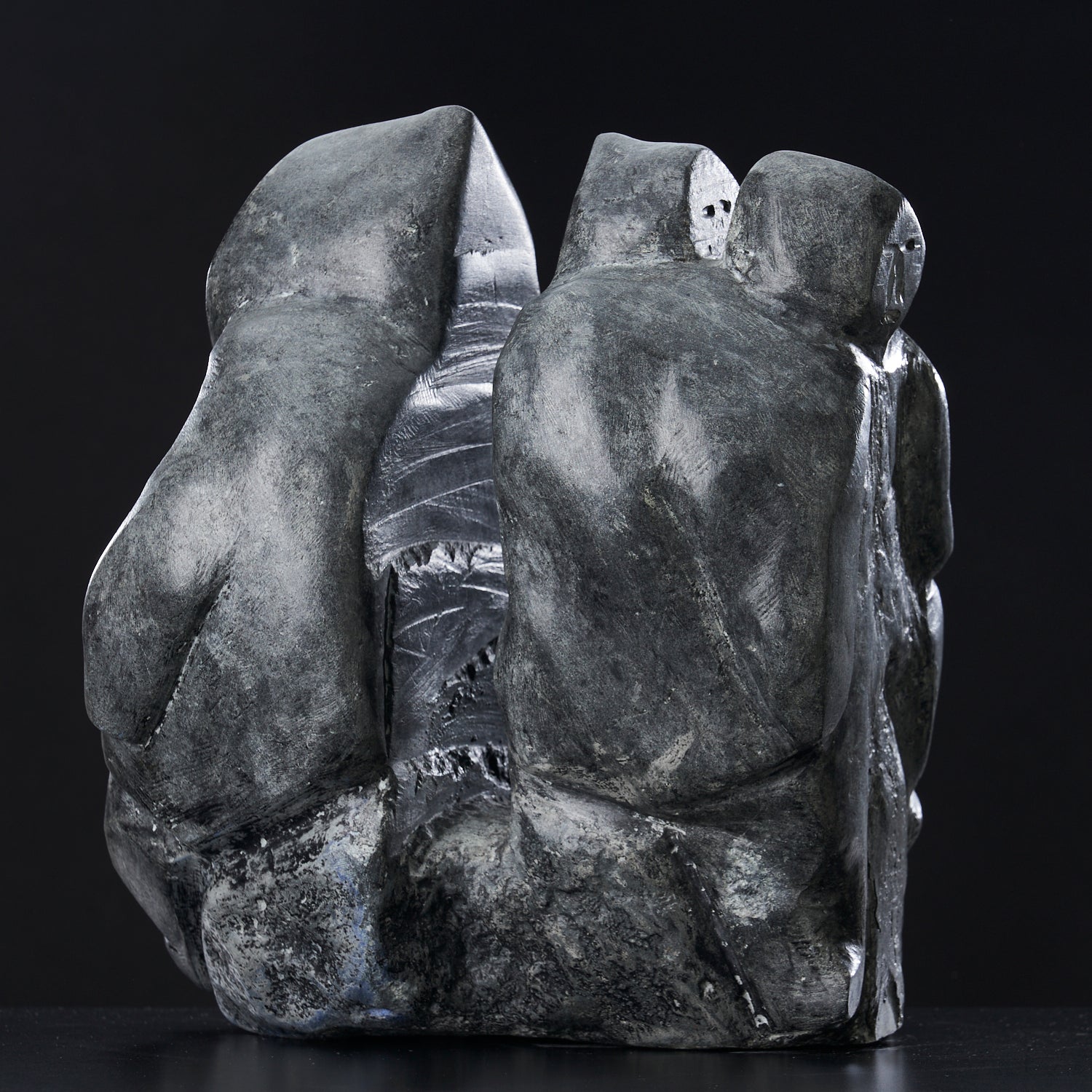 'People' Stone Sculpture by Simon Sigyareak