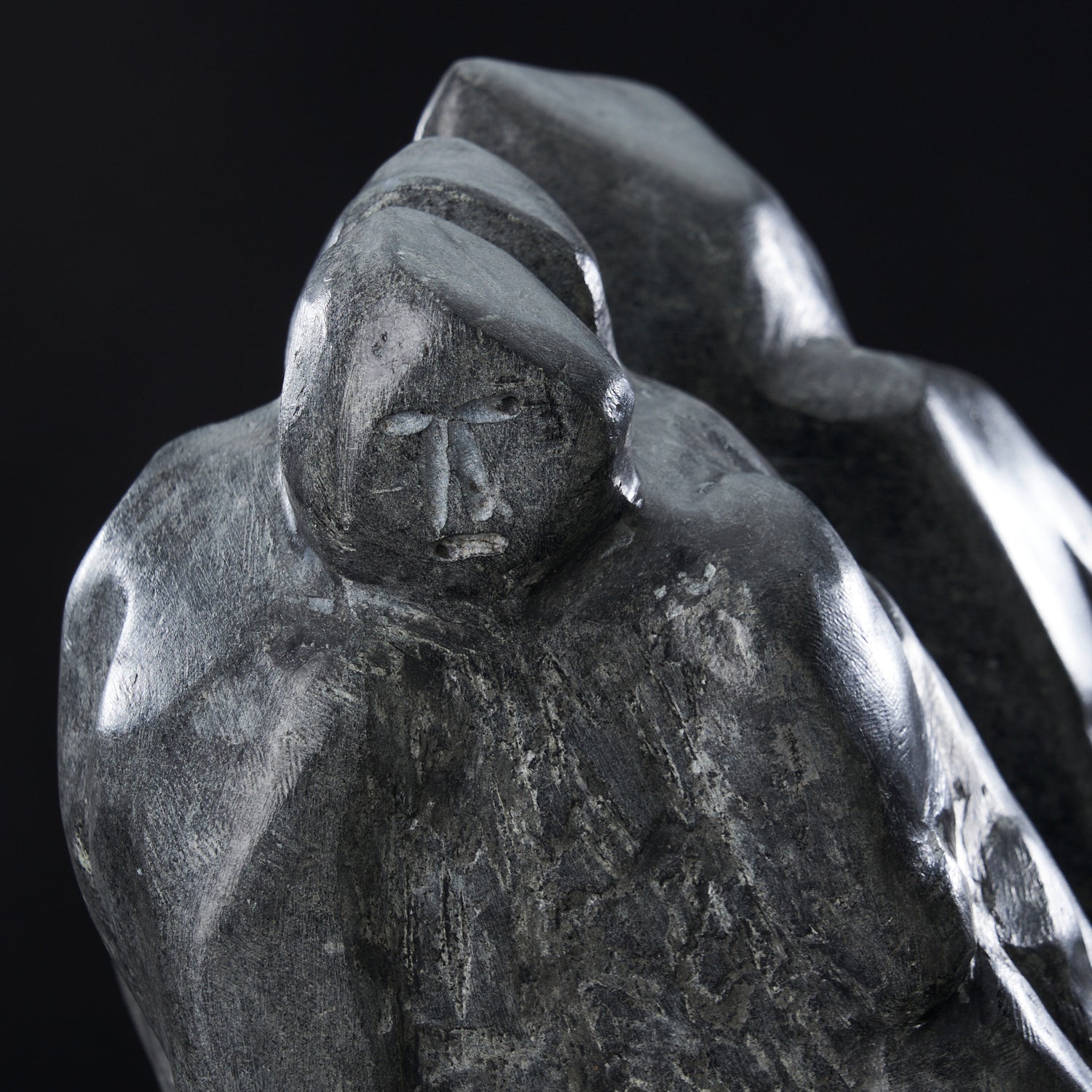 'People' Stone Sculpture by Simon Sigyareak