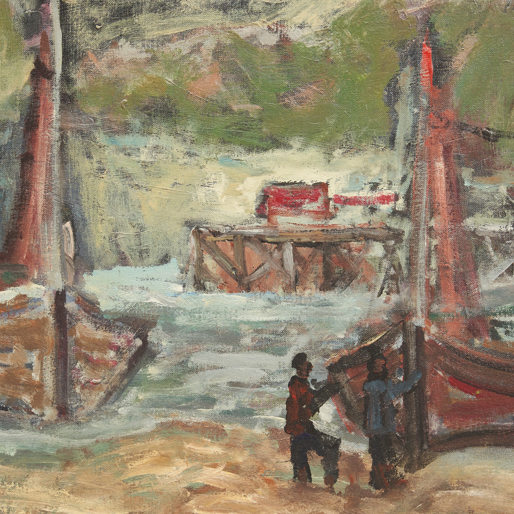 Dock Scene Painting