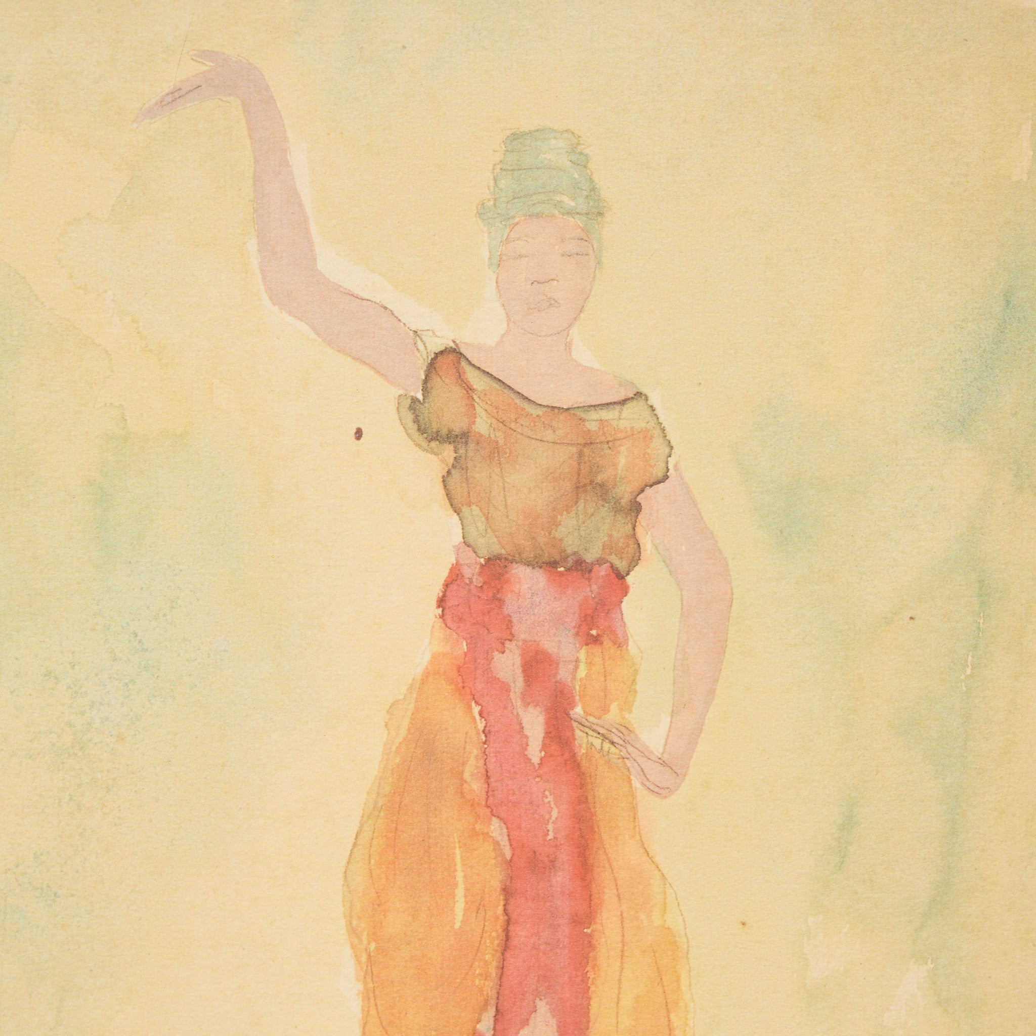 'Cambodian Dancer' Print by Auguste Rodin